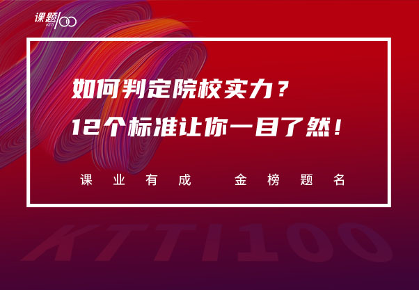 如何判定院校实力？12个标准让你一目了然！